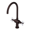 Rubinet Two Handle Single Hole Kitchen Set with LaSalle Spout Oil Rubbed Bronze