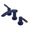 Rubinet Widespread Lav. Set. (less drain) Midnight Blue