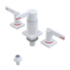 Rubinet Bidet Fitting with Spray, Diverter, and Vacum Breaker (Less Drain) White