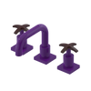 Rubinet Widespread Lav. Set. with Genesis spout (less drain) Purple Haze