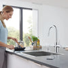 Grohe Blue Single-Handle Pull Down Kitchen Faucet Single Spray 1.75 Gpm Chilled & Sparkling Water - Golzar Home