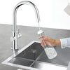 Grohe Blue Single-Handle Pull Down Kitchen Faucet Single Spray 1.75 Gpm Chilled & Sparkling Water - Golzar Home