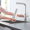 Grohe Blue Single-Handle Pull-Out Kitchen Faucet With Chilled And Sparkling Water 1.75 Gpm - Golzar Home