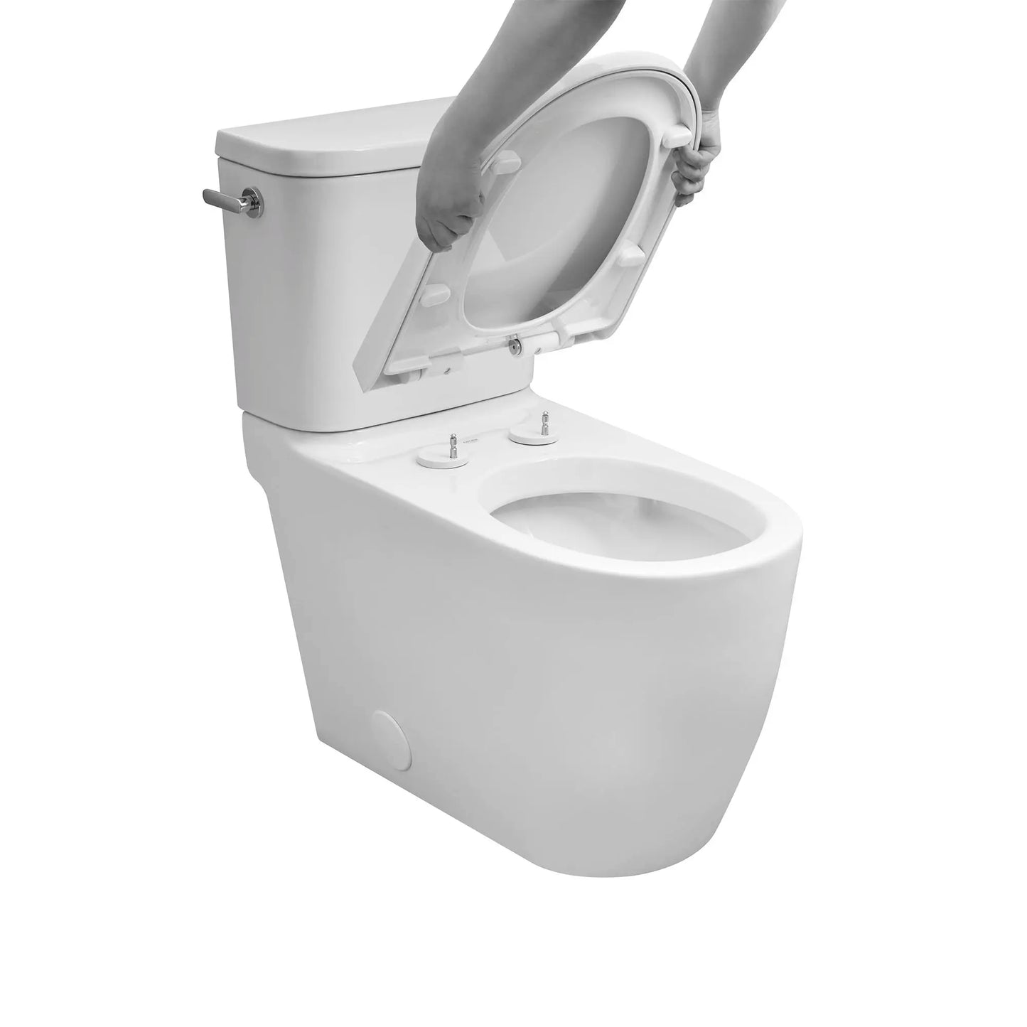 Essence Two-Piece Right Height Elongated Single Flush Toilet 1.28 Gpf