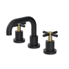 Rubinet Widespread Lav. Set. (less drain) Matt Black