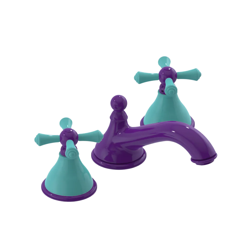 Rubinet Widespread Lav. Set. (less drain) Purple Haze