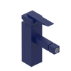 Rubinet Single Control Bidet Fitting (less drain) Midnight Blue