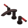 Rubinet Widespread Lav. Set. (less drain) Oil Rubbed Bronze
