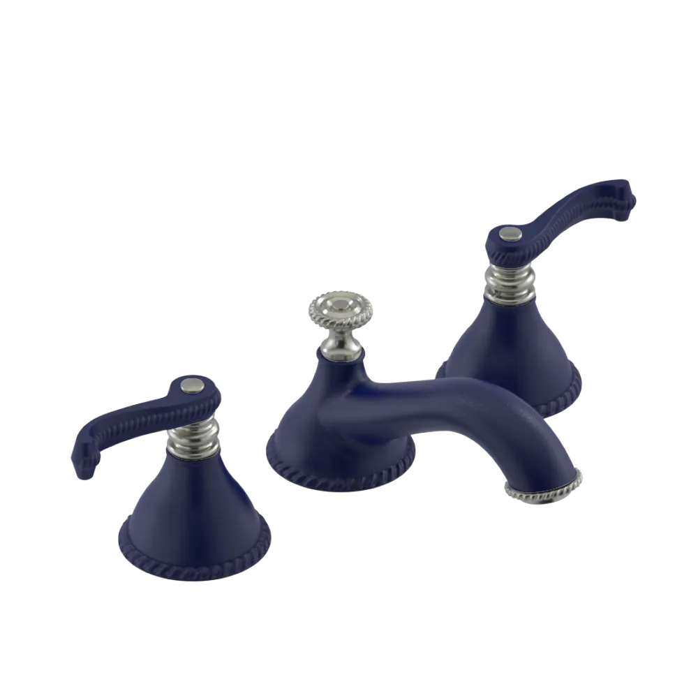 Rubinet Widespread Lav. Set. (less drain) Midnight Blue
