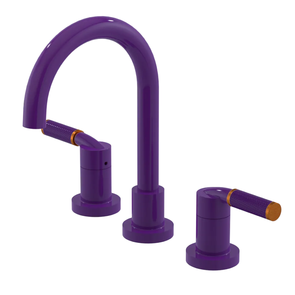 Rubinet Widespread Lav. Set. (less drain) Purple Haze