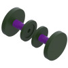 Rubinet Shower Door Knob (set) Green Envy