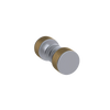 Rubinet Shower Door Knob (set) Satin Chrome