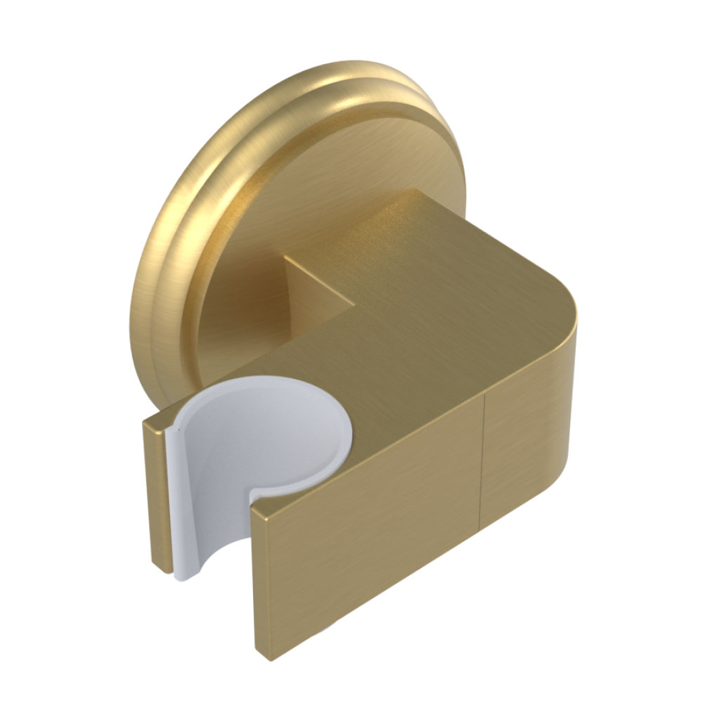 Rubinet Wall Bracket for Hand Held Shower Satin Brass