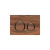 Geberit SIGMA50 ROUND Zinc frame in PVD black chrome