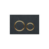 Geberit SIGMA50 ROUND Zinc frame in PVD brass color
