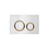 Geberit SIGMA50 ROUND Zinc frame in PVD brass color