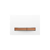 Geberit SIGMA50 SQUARE Zinc frame in PVD red gold color