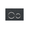 Geberit SIGMA50 ROUND Zinc frame in polished chrome