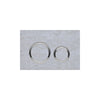 Geberit SIGMA50 ROUND Zinc frame in polished chrome