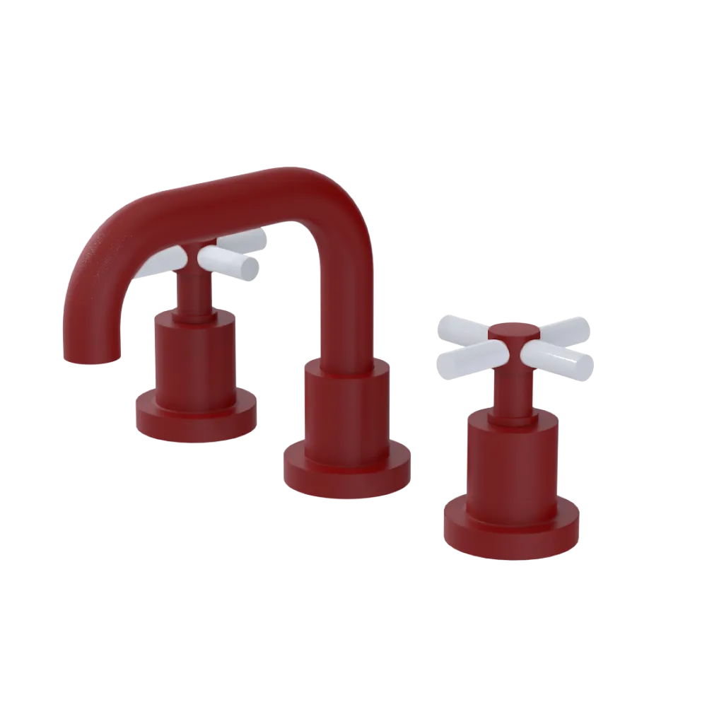 Rubinet Widespread Lav. Set. (less drain) Maroon