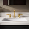Elate® Widespread bathroom sink faucet, 0.5 gpm