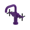 Rubinet Single Hole Dual Handle Lav. Set. (less drain) Purple Haze