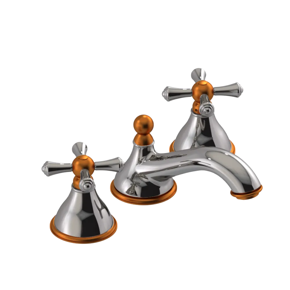 Rubinet Widespread Lav. Set. (less drain) Polished Nickel