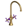 Rubinet Two Handle Single Hole Kitchen Set Gold