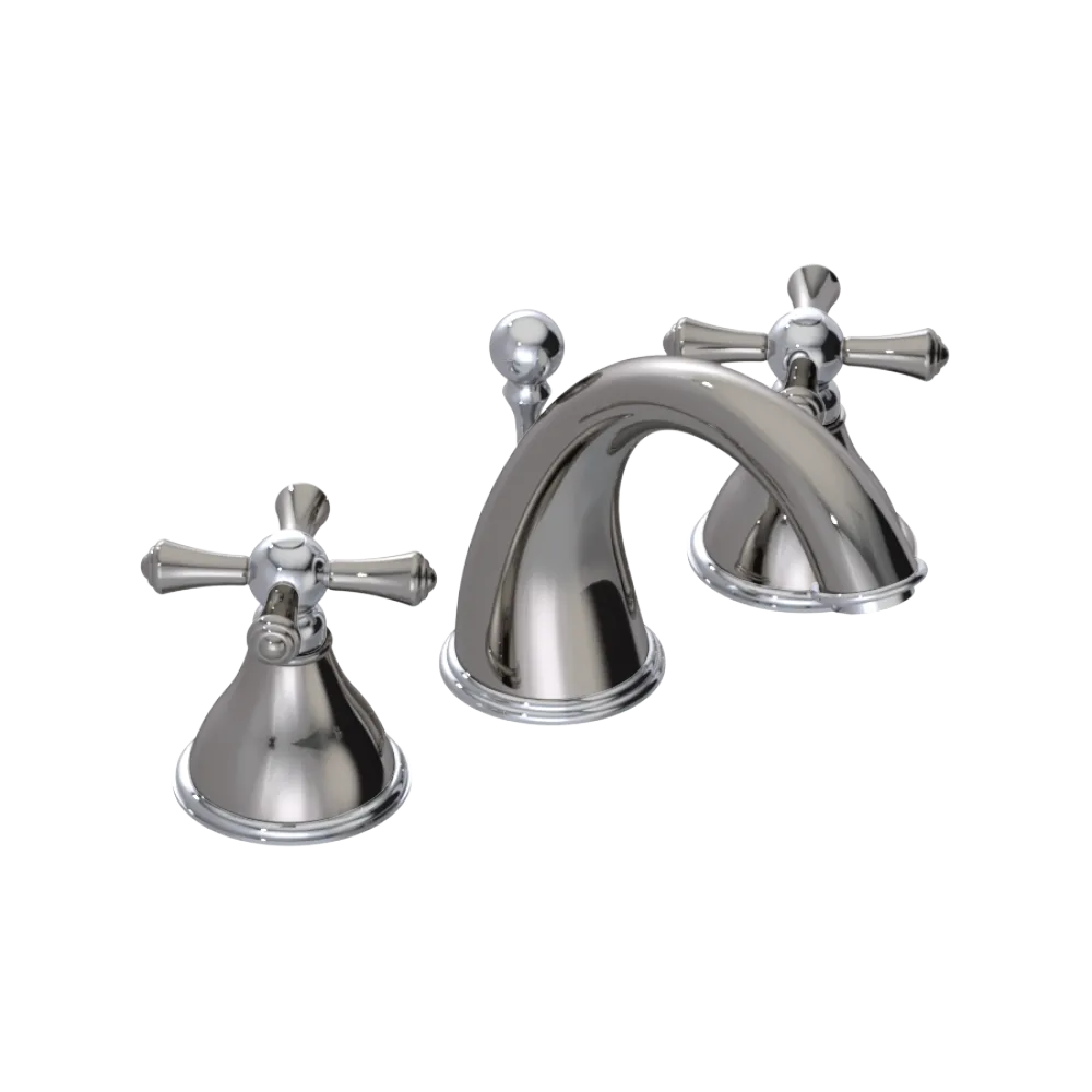 Rubinet Widespread Lav. Set. (less drain) Polished Nickel