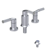 Rubinet Bidet Fitting with Spray, Diverter, and Vacum Breaker (Less Drain) Satin Chrome