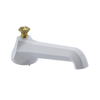 Rubinet Tub Filler Spout Deck Mount White