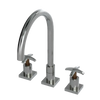 Rubinet Widespread Kitchen Set Satin Nickel