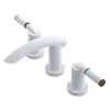 Rubinet Widespread Lav. Set. (less drain) White