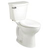 American Standard Cadet Pro Two-Piece 1.6 gpf/6.0 Lpf Chair Height Round Front Toilet Less Seat with Lined Tank