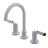 Rubinet Widespread Lav. Set. (less drain) White