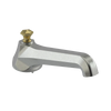 Rubinet Tub Filler Spout Deck Mount Satin Nickel
