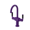 Rubinet Single Hole Dual Handle Lav. Set. (less drain) Purple Haze