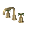 Rubinet Widespread Lav. Set. (less drain) Satin Brass