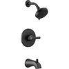 Becker Monitor Tub Shower Rough And Trim - Matte Black