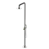 Rubinet Pressure Balance Outdoor Shower with Hand Held Shower & 10" Shower Head - 304 Stainless Steel Polished Nickel