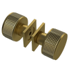 Rubinet Shower Door Knob (set) Antique Brass Matt