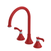 Rubinet Widespread Kitchen Set Red