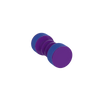 Rubinet Shower Door Knob (set) Purple Haze