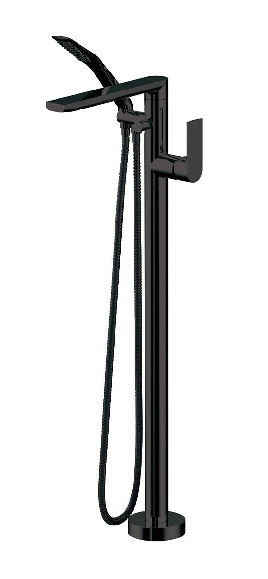 Aquabrass Floormount tub filler with handshower