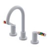 Rubinet Widespread Lav set (less drain) White