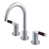 Rubinet Widespread Lav. Set. (less drain) Satin Chrome
