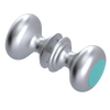 Rubinet Shower Door Knob (set) Satin Chrome