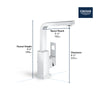 Grohe Eurocube® Single Hole Single-Handle L-Size Bathroom Faucet 4.5 L/Min (1.2 Gpm)