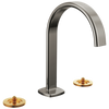 Brizo Widespread Lavatory Faucet With Arc Spout Less Handles