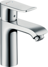 Hansgrohe Metris Single-Hole Faucet 110 with Pop-Up Drain, 0.5 GPM